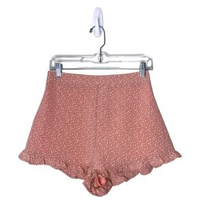 Sage The Label NWT Ruffle Trim Shorts Polka Dots Size Small ~